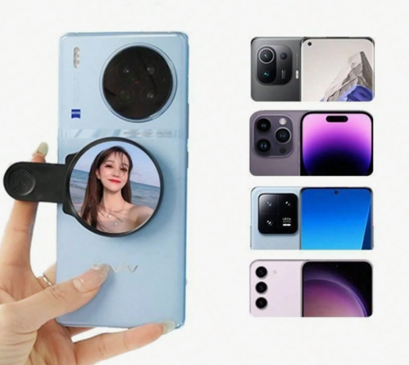 1pc Universal Smartphone Rearview Mirror – No Battery, No Charge Needed! Unlock New Selfie Angles 📸💎 - Image 4